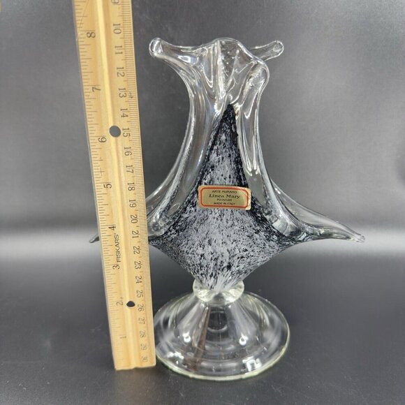 Venetian Glass Arte Murano Linea Mary Kristal Sculpture Glass Made In Italy VTG - Picture 6 of 12